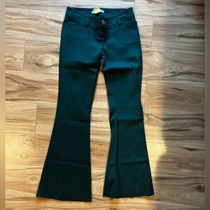 Marciano by Guess Deep Green Flare Trousers Size 2